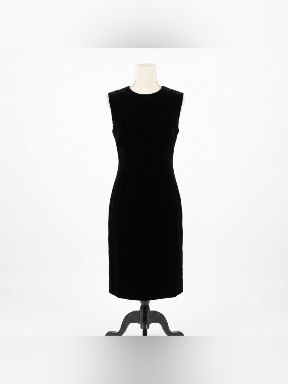 Vintage Talbots Black Velvet Shift Dress SIZE 12